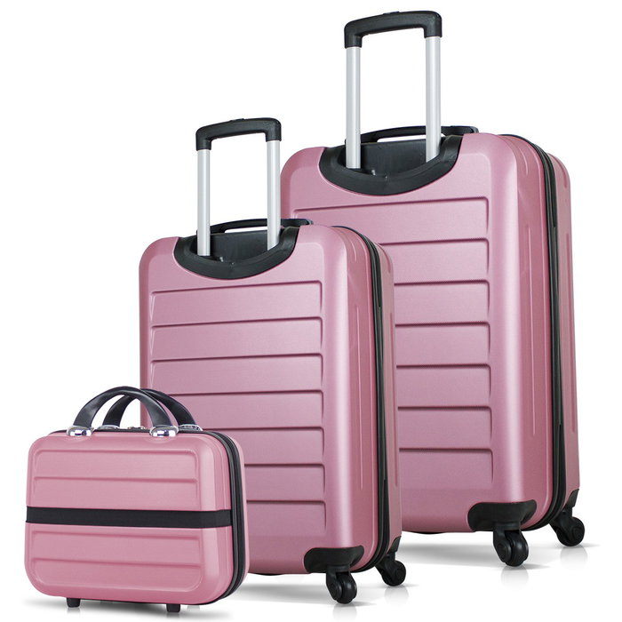 Zoozie Bags Juego de maletas de 3 piezas en Oro rosa Zoozie Bags Juego de maletas de 3 piezas en Oro rosa
